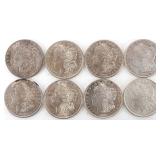 ASSORTED 90% SILVER MORGAN DOLLARS - (8)