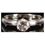 SI F-H NATURAL DIAMOND 14K WHITE GOLD LADIES RING