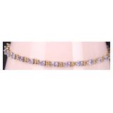 PURPLE IOLITE 14K YELLOW GOLD LADIES BRACELET