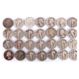 90% SILVER ASSORTED QUARTER ROLL OF 28