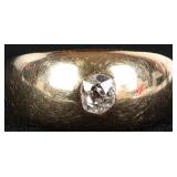 18K YELLOW GOLD LADIES RING W/ 0.25CT RND DIAMOND