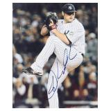 NYY PHIL HUGHES PITCHING AUTOGRAPHED PHOTO
