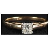 CARLYLE & CO. 14K YELLOW GOLD LADIES RING W/ DIA