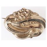 GOLD-TONE STERLING SILVER LADIES BROOCH/PENDANT