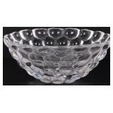 SIGNED ORREFORS SWEDISH CRYSTAL RASBERRY BOWL