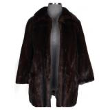 VINTAGE GOUDCHAUX'S ESPRESSO BROWN MINK FUR COAT