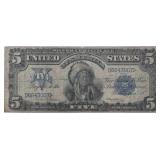 1890 FR#273 INDIAN CHIEF $5 SILVER CERTIFICATE