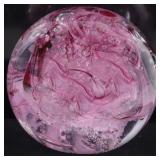 CHUCK BOUX SUBLIME PAPERWEIGHT PINK SWIRLS