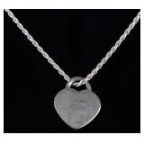 TIFFANY & CO STERLING SILVER LADIES PENDANT +CHAIN