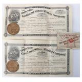 1882 EMPIRE STATE GOLD & SILVER MINING CO. STOCKS