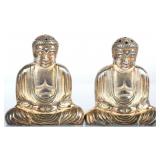 VINTAGE 950 STERLING BUDDHA SALT & PEPPER SHAKERS