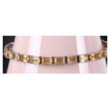 7.8CTW CITRINE STERLING SILVER LADIES BRACELET