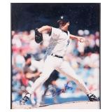 NYY JIMMY KEY AUTOGRAPHED FRAMED PHOTO COA