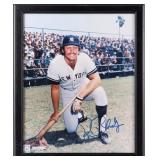 NYY RON BLOMBERG AUTOGRAPHED FRAMED PHOTO COA