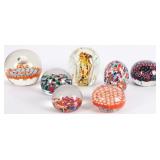 GENTILE GLASS MILLEFIORI PAPERWEIGHTS PEN HOLDER-7