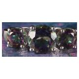 STERLING SILVER LADIES RING W/ BICOLOR SPINEL