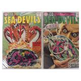 SEA DEVILS ISSUES #2 & 6 SILVER AGE DC COMICS