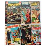 TEEN TITANS DC BRONZE AGE COMICS LOT OF SIX