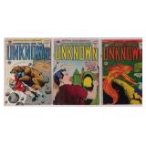 ADVENTURES INTO THE UNKNOWN ISSUES #138, 141, 159