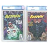 BATMAN #614 & #611 COMIC BOOKS CGC GRADED