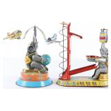 WIND UP PERFORMING TIN ELEPHANTS LOT OF TWO