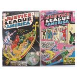 EARLY JUSTICE LEAGUE COMICS SILVER AGE LOT OF TWO