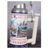 NEW YORK YANKEES COLLECTORS BEER STEIN COA