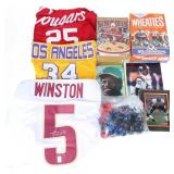 SPORTS MEMORABILIA JERSEYS CEREAL PHOTOS ETC (8)