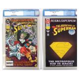 ADVENTURES OF SUPERMAN #501 & 504 CGC GRADED