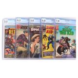 COWBOY COMICS BILLY RAWHIDE REX ALLEN CGC GRADED-5