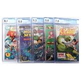 SWORD AND SORCERY COMICS CGC GRADED LOT OF FIVE