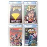 ASSORTED CGC GRADED 9.2-9.6 DC COMICS - (4)