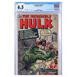 INCREDIBLE HULK #5 1963 CGC 6.5 1ST APP TYRANNUS