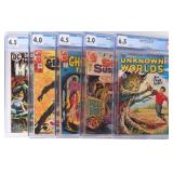 HORROR COMICS SILVER/BRONZE AGE CGC GRADED (5)