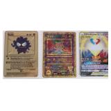 POKEMON VARIOUS METAL DISPLAY CARDS LOT OF 3