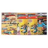 SUPERMAN #235, 251 (2), & 300 BRONZE AGE DC COMICS