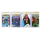STAR TREK SIGNED COMICS CGC X JSA 6.0-9.4 (4)