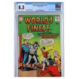 WORLD'S FINEST #136 DC SILVER AGE 1963 CGC 8.5