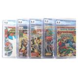 MARVEL TEAM-UP SPIDER-MAN COMICS CGC GRADED (5)