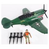 1994 SGT SAVAGE GI JOE P-40 WARHAWK W/ FIGURE