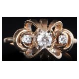 14K YELLOW GOLD NATURAL DIAMOND LADIES RING