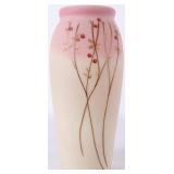 FENTON HORIZONS BURMESE VASE W/ ASIAN TREES