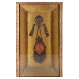 VINTAGE JOHN RICHARD SHADOW BOX W/ ANTIQUE PURSE