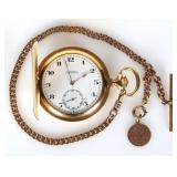 ANTIQUE LONGINES 18K YELLOW GOLD CHRONOMETER WATCH