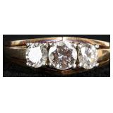 14K YELLOW GOLD NATURAL DIAMOND LADIES RING