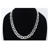 24' STERLING SILVER MENS MARINER LINK NECKLACE