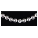 TIFFANY & CO STERLING BEADED BALL LADIES NECKLACE