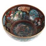 JAPANESE COPPER CLOISONNE BOWL