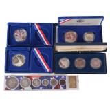 ASSORTED U.S. COMMEMORATIVE/BIRTH COIN SETS - (5)
