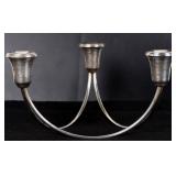 DUCHIN WEIGHTED STERLING TRIPLE CANDLE HOLDER